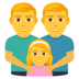 Family: Man, Man, Girl Emoji Copy Paste ― 👨‍👨‍👧 - joypixels