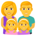 Family: Man, Woman, Girl, Girl Emoji Copy Paste ― 👨‍👩‍👧‍👧 - joypixels