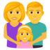 Family: Man, Woman, Girl Emoji Copy Paste ― 👨‍👩‍👧 - joypixels