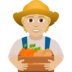 Farmer: Medium-light Skin Tone Emoji Copy Paste ― 🧑🏼‍🌾 - joypixels