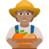 Farmer: Medium Skin Tone Emoji Copy Paste ― 🧑🏽‍🌾 - joypixels