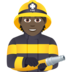 Firefighter: Dark Skin Tone Emoji Copy Paste ― 🧑🏿‍🚒 - joypixels
