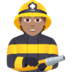 Firefighter: Medium Skin Tone Emoji Copy Paste ― 🧑🏽‍🚒 - joypixels