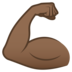 Flexed Biceps: Medium-dark Skin Tone Emoji Copy Paste ― 💪🏾 - joypixels