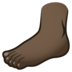 Foot: Dark Skin Tone Emoji Copy Paste ― 🦶🏿 - joypixels