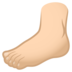Foot: Light Skin Tone Emoji Copy Paste ― 🦶🏻 - joypixels