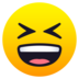 Grinning Squinting Face Emoji Copy Paste ― 😆 - joypixels