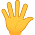 Hand With Fingers Splayed Emoji Copy Paste ― 🖐️ - joypixels
