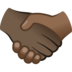 Handshake: Dark Skin Tone, Medium-dark Skin Tone Emoji Copy Paste ― 🫱🏿‍🫲🏾 - joypixels