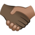Handshake: Dark Skin Tone, Medium Skin Tone Emoji Copy Paste ― 🫱🏿‍🫲🏽 - joypixels