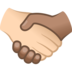 Handshake: Light Skin Tone, Medium Skin Tone Emoji Copy Paste ― 🫱🏻‍🫲🏽 - joypixels