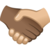 Handshake: Medium-dark Skin Tone, Medium-light Skin Tone Emoji Copy Paste ― 🫱🏾‍🫲🏼 - joypixels