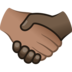 Handshake: Medium Skin Tone, Dark Skin Tone Emoji Copy Paste ― 🫱🏽‍🫲🏿 - joypixels