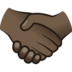 Handshake: Dark Skin Tone Emoji Copy Paste ― 🤝🏿 - joypixels