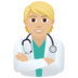 Health Worker: Medium-light Skin Tone Emoji Copy Paste ― 🧑🏼‍⚕ - joypixels