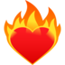 Heart On Fire Emoji Copy Paste ― ❤️‍🔥 - joypixels