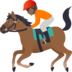 Horse Racing: Medium-dark Skin Tone Emoji Copy Paste ― 🏇🏾 - joypixels