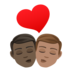 Kiss: Man, Man, Dark Skin Tone, Medium Skin Tone Emoji Copy Paste ― 👨🏿‍❤️‍💋‍👨🏽 - joypixels