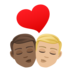 Kiss: Man, Man, Medium-dark Skin Tone, Medium-light Skin Tone Emoji Copy Paste ― 👨🏾‍❤️‍💋‍👨🏼 - joypixels