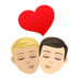 Kiss: Man, Man, Medium-light Skin Tone, Light Skin Tone Emoji Copy Paste ― 👨🏼‍❤️‍💋‍👨🏻 - joypixels