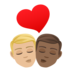 Kiss: Man, Man, Medium-light Skin Tone, Medium-dark Skin Tone Emoji Copy Paste ― 👨🏼‍❤️‍💋‍👨🏾 - joypixels