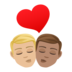 Kiss: Man, Man, Medium-light Skin Tone, Medium Skin Tone Emoji Copy Paste ― 👨🏼‍❤️‍💋‍👨🏽 - joypixels