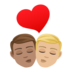 Kiss: Man, Man, Medium Skin Tone, Medium-light Skin Tone Emoji Copy Paste ― 👨🏽‍❤️‍💋‍👨🏼 - joypixels