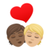 Kiss: Person, Person, Medium-dark Skin Tone, Medium-light Skin Tone Emoji Copy Paste ― 🧑🏾‍❤️‍💋‍🧑🏼 - joypixels