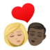 Kiss: Woman, Man, Medium-light Skin Tone, Dark Skin Tone Emoji Copy Paste ― 👩🏼‍❤️‍💋‍👨🏿 - joypixels