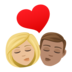 Kiss: Woman, Man, Medium-light Skin Tone, Medium Skin Tone Emoji Copy Paste ― 👩🏼‍❤️‍💋‍👨🏽 - joypixels