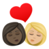 Kiss: Woman, Woman, Dark Skin Tone, Medium-light Skin Tone Emoji Copy Paste ― 👩🏿‍❤️‍💋‍👩🏼 - joypixels