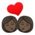 Kiss: Woman, Woman, Dark Skin Tone Emoji Copy Paste ― 👩🏿‍❤️‍💋‍👩🏿 - joypixels