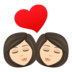 Kiss: Woman, Woman, Light Skin Tone Emoji Copy Paste ― 👩🏻‍❤️‍💋‍👩🏻 - joypixels