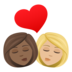 Kiss: Woman, Woman, Medium-dark Skin Tone, Medium-light Skin Tone Emoji Copy Paste ― 👩🏾‍❤️‍💋‍👩🏼 - joypixels