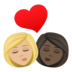 Kiss: Woman, Woman, Medium-light Skin Tone, Dark Skin Tone Emoji Copy Paste ― 👩🏼‍❤️‍💋‍👩🏿 - joypixels