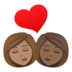 Kiss: Woman, Woman, Medium Skin Tone, Medium-dark Skin Tone Emoji Copy Paste ― 👩🏽‍❤️‍💋‍👩🏾 - joypixels