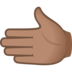 Leftwards Hand: Medium Skin Tone Emoji Copy Paste ― 🫲🏽 - joypixels