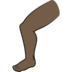 Leg: Dark Skin Tone Emoji Copy Paste ― 🦵🏿 - joypixels
