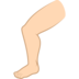 Leg: Light Skin Tone Emoji Copy Paste ― 🦵🏻 - joypixels
