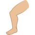 Leg: Medium-light Skin Tone Emoji Copy Paste ― 🦵🏼 - joypixels
