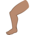 Leg: Medium Skin Tone Emoji Copy Paste ― 🦵🏽 - joypixels