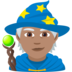 Mage: Medium Skin Tone Emoji Copy Paste ― 🧙🏽 - joypixels