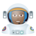 Man Astronaut: Medium-dark Skin Tone Emoji Copy Paste ― 👨🏾‍🚀 - joypixels