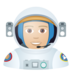Man Astronaut: Medium-light Skin Tone Emoji Copy Paste ― 👨🏼‍🚀 - joypixels