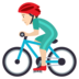 Man Biking: Light Skin Tone Emoji Copy Paste ― 🚴🏻‍♂ - joypixels