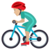 Man Biking: Medium-light Skin Tone Emoji Copy Paste ― 🚴🏼‍♂ - joypixels