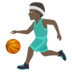 Man Bouncing Ball: Dark Skin Tone Emoji Copy Paste ― ⛹🏿‍♂ - joypixels