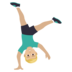 Man Cartwheeling: Medium-light Skin Tone Emoji Copy Paste ― 🤸🏼‍♂ - joypixels