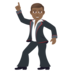 Man Dancing: Medium-dark Skin Tone Emoji Copy Paste ― 🕺🏾 - joypixels