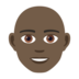 Man: Dark Skin Tone, Bald Emoji Copy Paste ― 👨🏿‍🦲 - joypixels